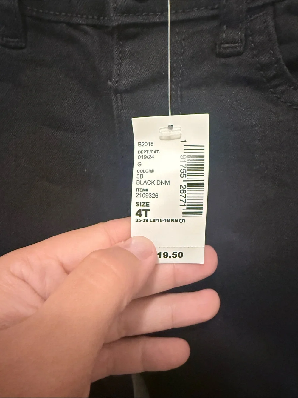 The Children's Place Black Kids Jeans